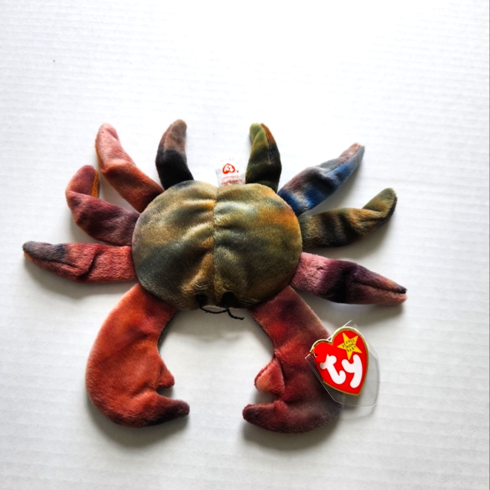 Claude the crab beanie baby